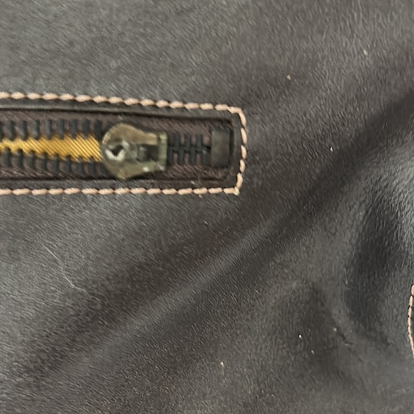 Tous Vintage Brown Cheetah Print Teddy Bear Leather Tote Purse Bag 🐆🐆 - Picture 12 of 15